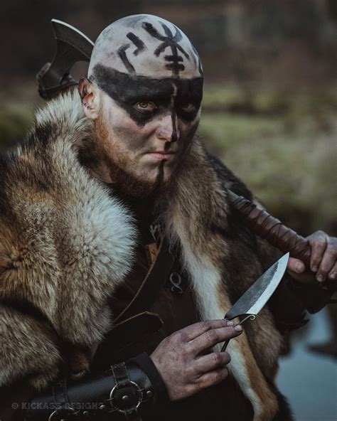 Viking Face Paint Male Gee Whiz Record Art Gallery
