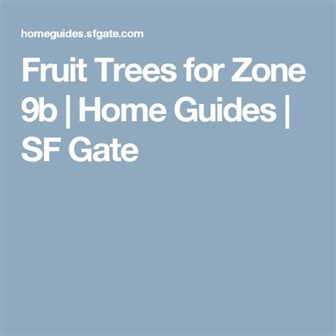 Fruit trees grow best in zone 8? Fruit Trees for Zone 9b | Fruit trees, Dwarf fruit trees ...