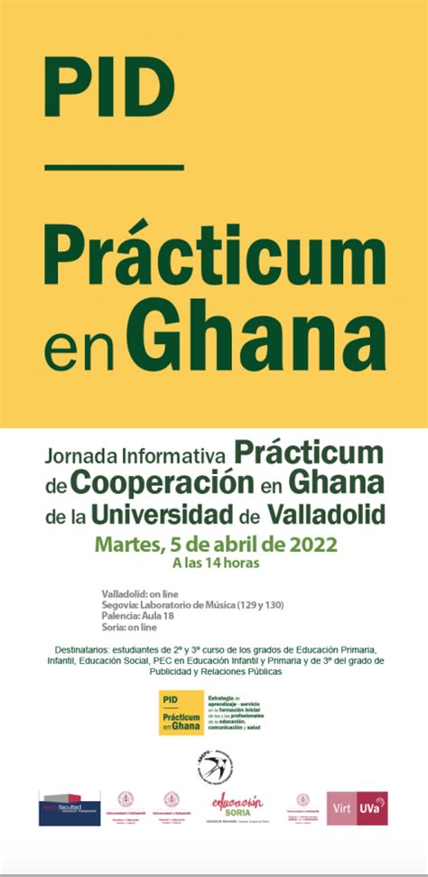 Jornada Informativa Del Prácticum De Ghana 202223 En La Universidad De