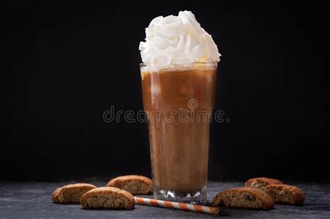 Coffee And Whipped Cream Stock Photo Image Of White 66040738