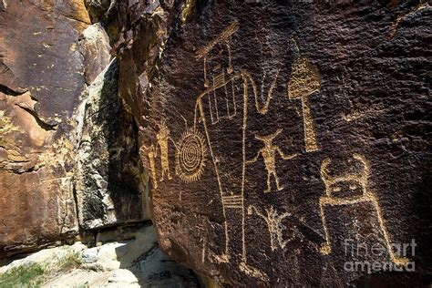 Mckee Springs Petroglyphs Dinosaur National Monument Photograph By