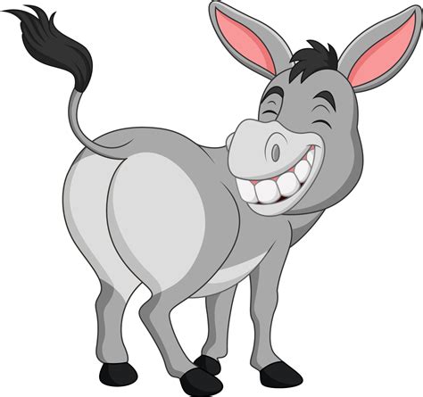 Cartoon Happy Donkey Showing Ass 8734496 Vector Art At Vecteezy