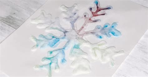Snowflake Salt Painting Winter Art Activity For Kids