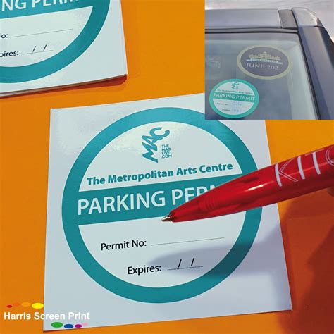 Car Parking Permit Stickers I Car Windscreen Stickers I Parking