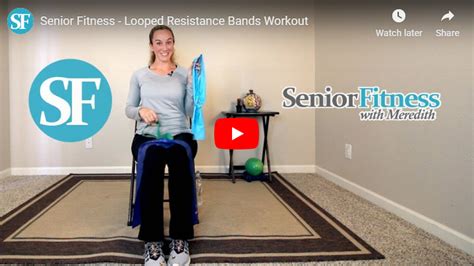 Looped Resistance Band Workout Senior Fitness With Meredith