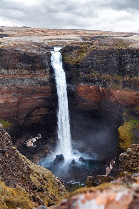 Hangandifoss Iceland Falls
