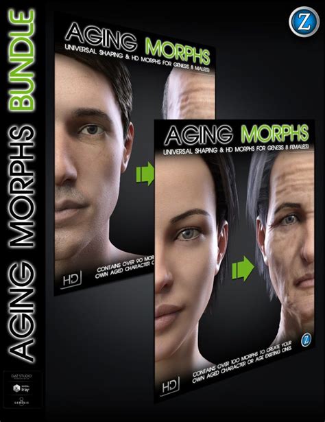 Aging Morphs Bundle For Genesis 8 Female S And Male S Daz3ddl