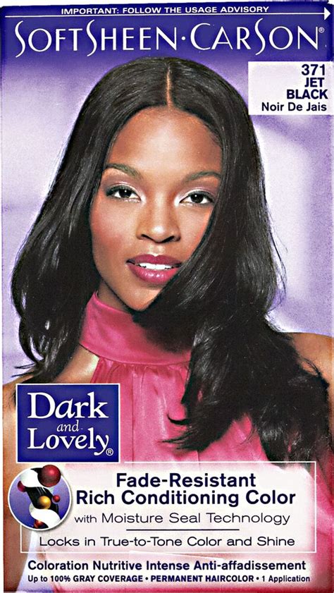 Pick a hair dye that has strong color pigmentation and offers good gray hair coverage. Dark and Lovely Fade Resistant Jet Black Permanent Hair Color
