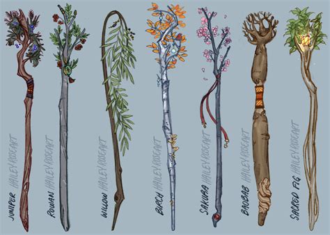 Staff Of The Woodlands Variations Art Dnd
