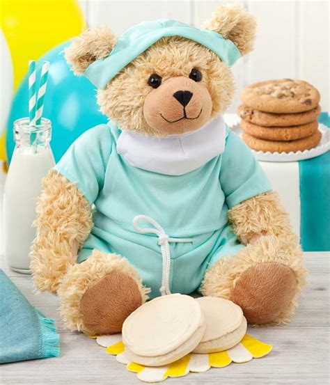 Get well soon care package. Mrs. Fields® Get Well Scrubs Bear at From You Flowers