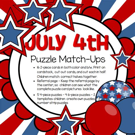 When you find a hidden word, click on the first letter of the word and drag to the last letter of the word. July 4th Puzzles and Match Ups