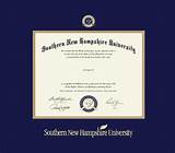 Pictures of Southern New Hampshire University Diploma Frame