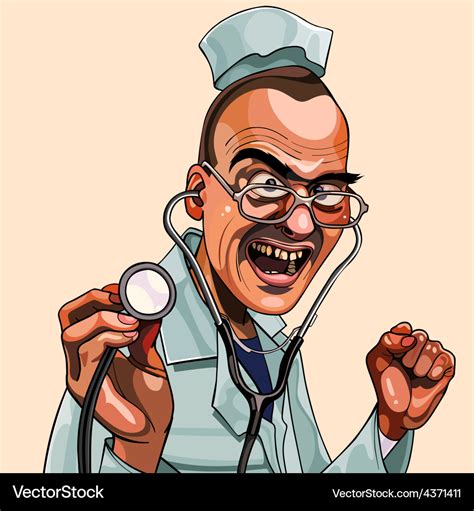 Unhappy Doctor Cartoon
