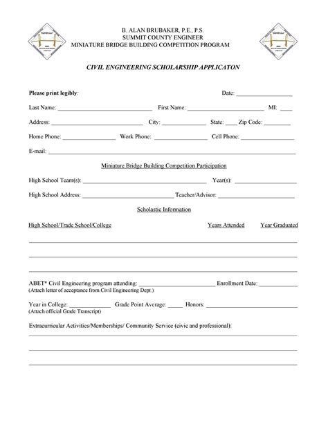 pdf sample scholarship application form hq printable documents my xxx hot girl