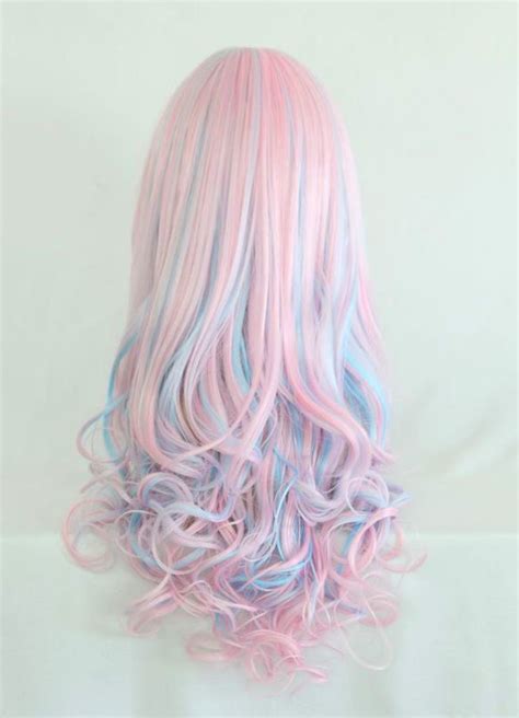 I thought that color would be very expressive, and wanted another's opinion. pink & teal, so awesome | Cotton candy hair, Cute hair ...