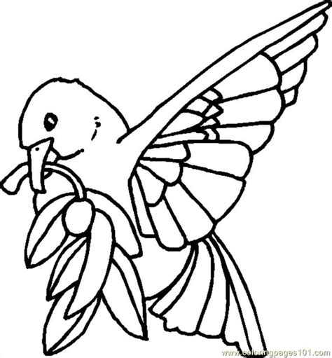 E Dove Coloring Page - Free Holidays Coloring Pages : ColoringPages101.com