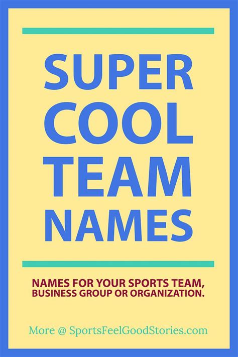 A Blue And Yellow Poster With The Wordssuper Cool Team Nameson It