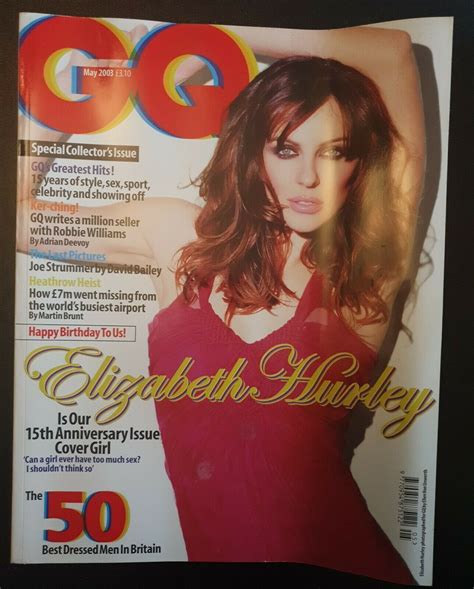 Gq British May 2003 Elizabeth Hurley Can A Girl Ever Have Too