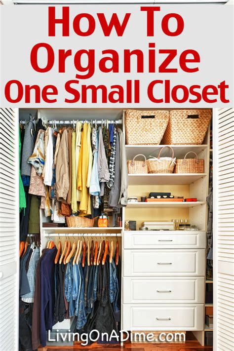 How to organize jeans in your closet. How To Organize One Small Closet - Living on a Dime