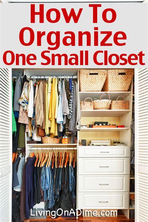 Check spelling or type a new query. How To Organize One Small Closet - Living on a Dime