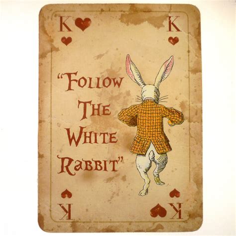 Alice In Wonderland Vintage A4 Quote Playing Card Prop Mad Hatters Tea