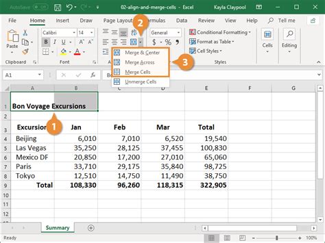 How To Merge Cells In Excel And Ensure They Are The Same Size Technology