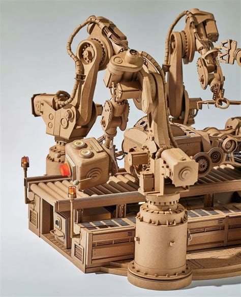 Cardboard Robot Cardboard Sculpture Cardboard Design Melbourne