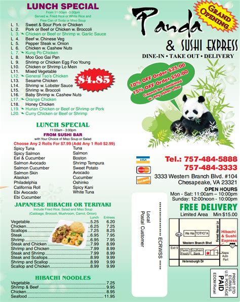 Panda And Sushi Express