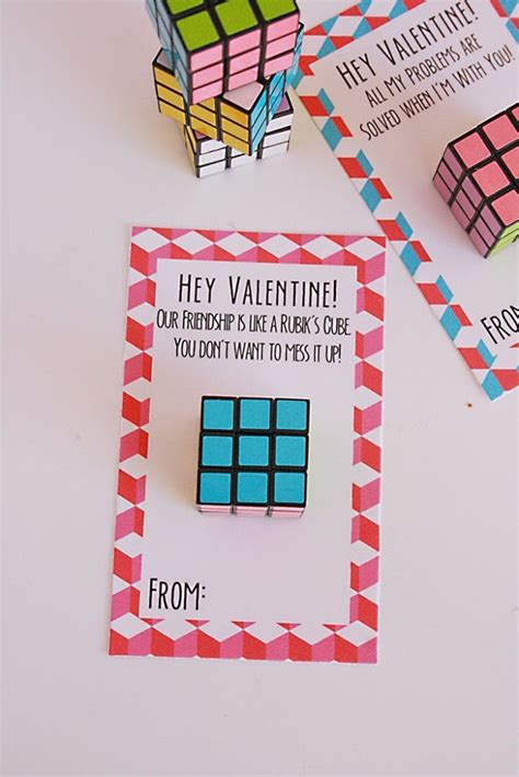 One easy approach is to cut out a template and glue it into the shape of a cube. Rubiks Cube Valentines - Darling Darleen | A Lifestyle ...
