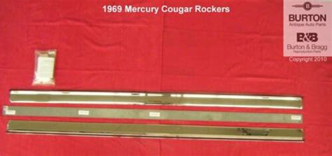 1969 1970 Mercury Cougar Rocker Panel Moldings 69 70 Ebay