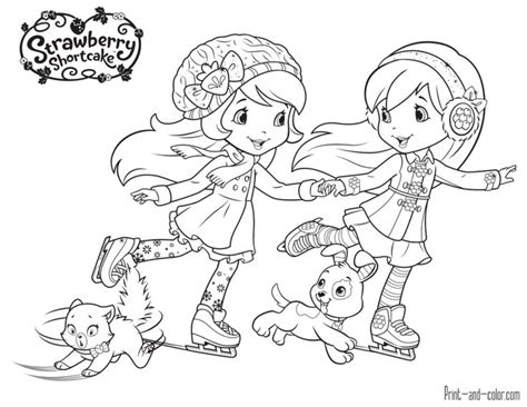 Strawberry Shortcake coloring pages | Print and Color.com | Strawberry