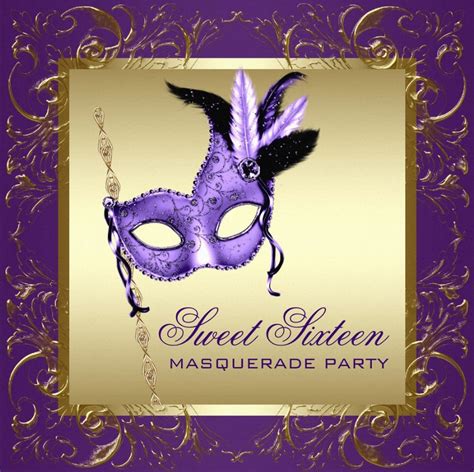 printable masquerade invitation templates