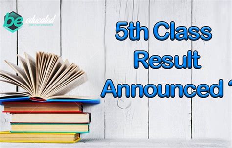 5th Class Result 2019 Will Be Announced Date 31st March