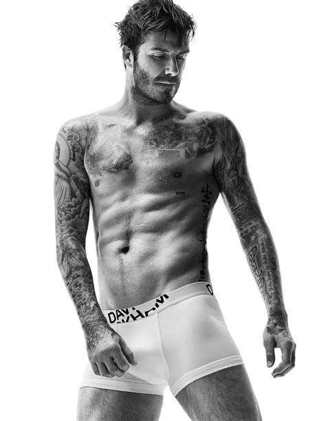 David Beckham Shows Ripped Abs Sexy Tattoos In Handm Bodywear Ads