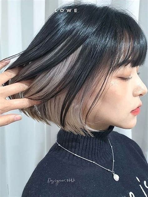 45 Korean Secret Two Tone Hair Color Ideas You Should Try In 2021 Korean Hair Color Short