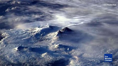 Russian Volcano Eruption Shot From Space Videos From The Weather Channel