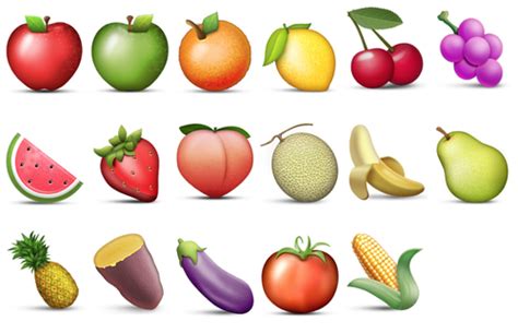 Fruit Emojis