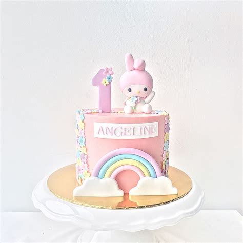 Turning one year old is awesome! From one month old cake to one year old cake. Thanks hot ...