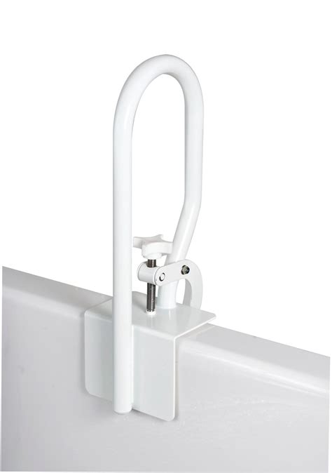 Carex White Bathtub Rail Grab Bars For Bathroom Bathtubs And Showers