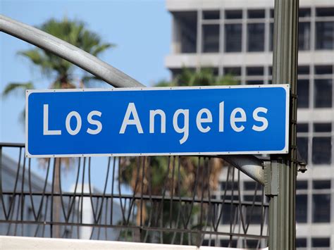 Los Angeles Street Sign In Downtown La Radionotas