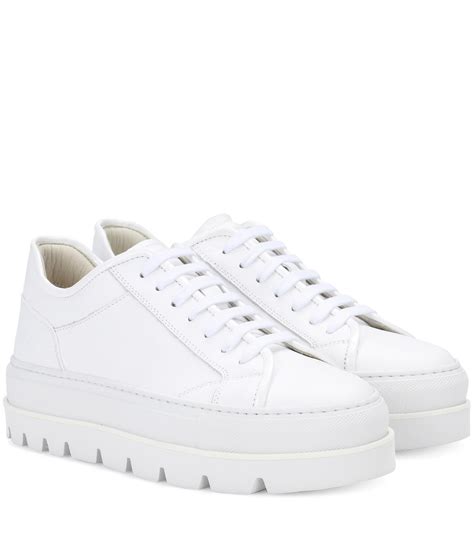 Lyst Mm6 By Maison Martin Margiela Leather Platform Sneakers In White