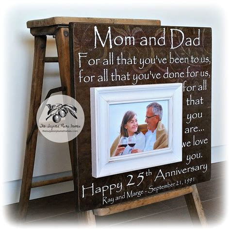 Arriving at the 25th year of marriage is a major milestone that calls for the perfect present to express your devotion. 25th Anniversary Gifts for Parents, Silver Anniversary ...