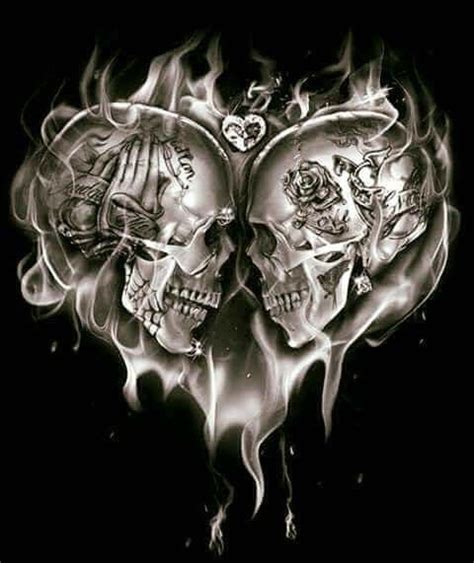 Skull Couple Tattoo Skull Rose Tattoos Body Art Tattoos Sleeve