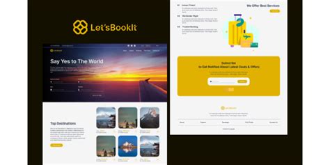 Flight Booking Website Landing Page Figma