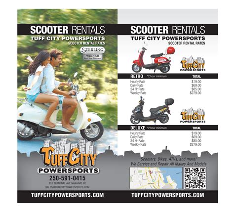 Tuff City Powersports Scooter Rental Brochure Design - Freelance work