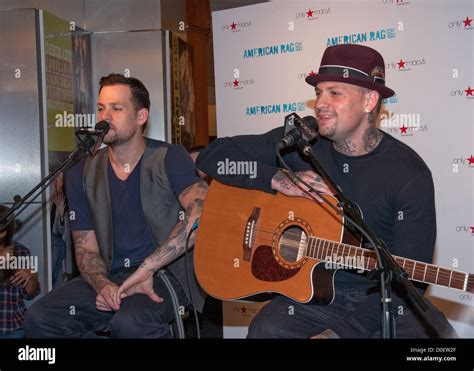 joel madden benji madden benji and joel madden of good charlotte perform at the cherry hill