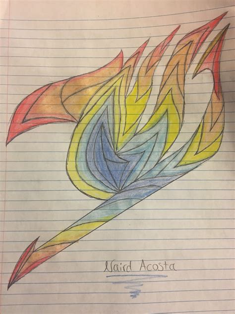 Hey I Hand Drew And Colored This Fairy Tail Symbol Myself I Hope You