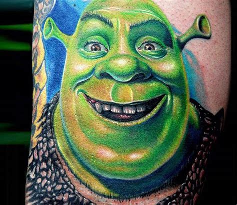 Shrek Tattoo By Mike Devries Post 15830