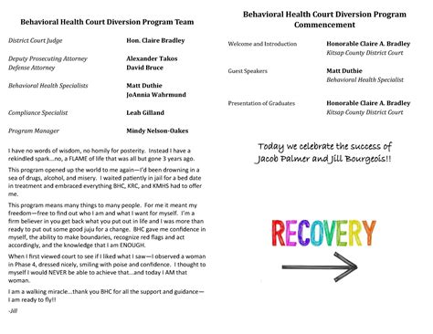 KITSAP COUNTY DISTRICT COURT BEHAVIORAL HEALTH COURT GRADUATION