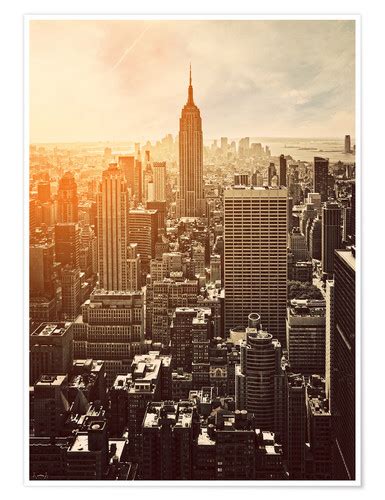 New york state's minimum wage. Sunset in Manhattan, New York Posters and Prints ...